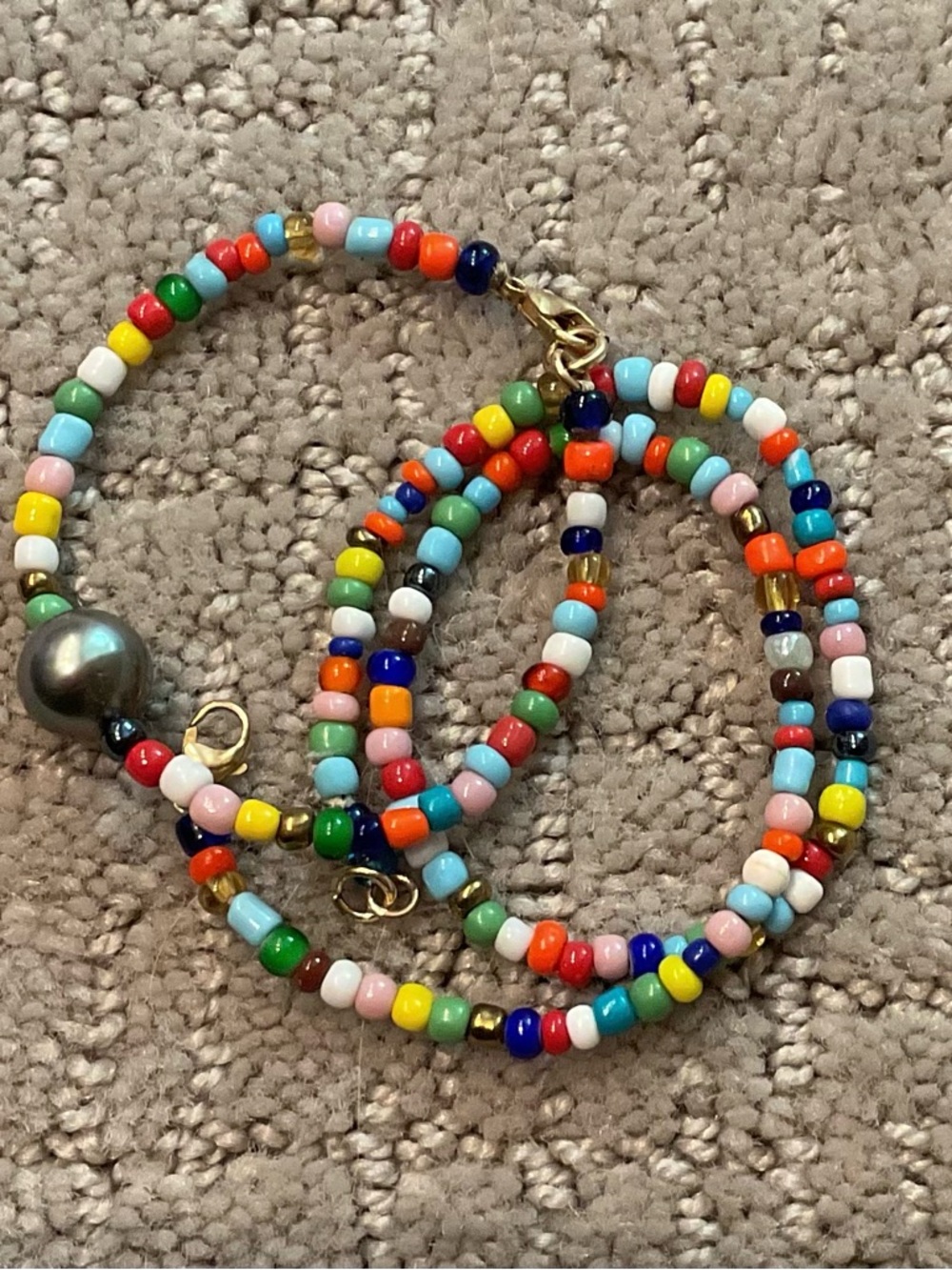 Handmade Colorful Seed Bead Bracelet Set